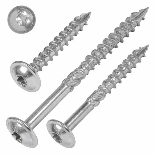 Tellerkopfschraube 5,0 x 30 mm Edelstahl C1 gehärtet – ETA-Zulassung – 200 Stück