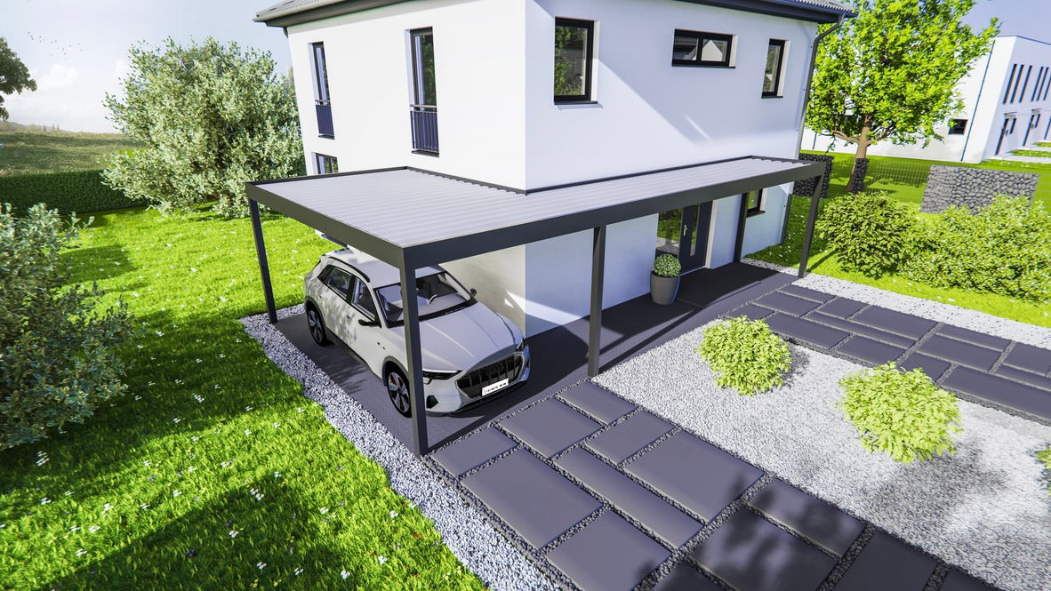 Premium Alu Carport Flat Line