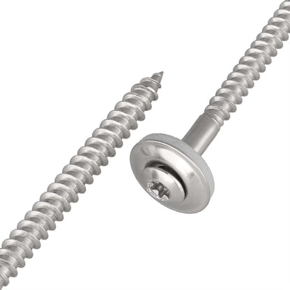 Spenglerschrauben 4,5 x 20 mm Edelstahl A2 mit EPDM-Dichtscheibe – TX20 – 25 Stück