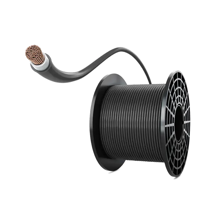 Athilex Solarkabel 6mm² Schwarz, Kupferleiter sichtbar, PV-Kabel für Solaranlagen