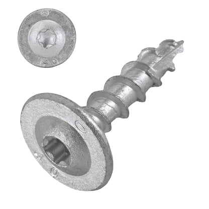 Eurotec Pfostenverbinderschraube 8,0 x 40 mm – 1000h Salzsprühnebel getestet – ETA-Zulassung – 100 Stück