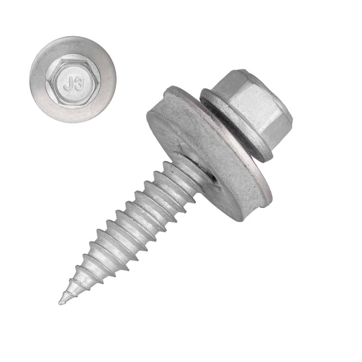 EJOT EJOFAST Bohrschraube JF3-2, 5,5 x 25 mm, Edelstahl A2 mit EPDM-Dichtscheibe – 25 Stück