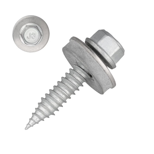 EJOT EJOFAST Bohrschraube JF3-2, 5,5 x 25 mm, Edelstahl A2 mit EPDM-Dichtscheibe – 25 Stück