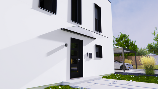 Design Vordach Schwebend