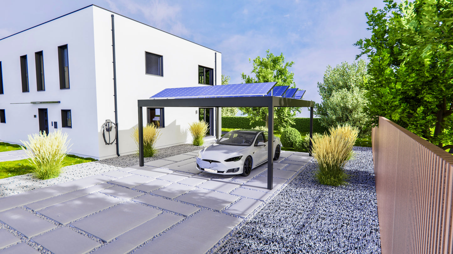 Premium Alu Carport Flat Line