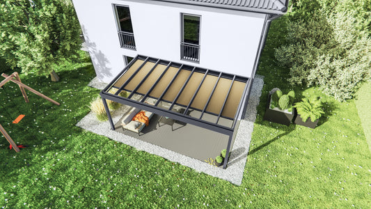 Alu Terrassenüberdachung Klassik