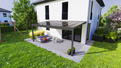 Alu Terrassenüberdachung Klassik